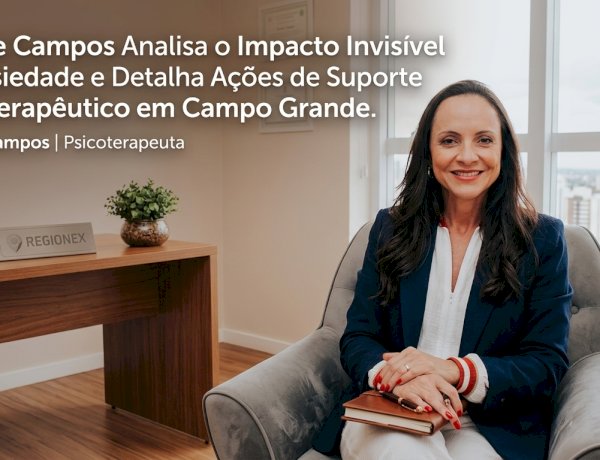 Sirlene Campos analisa o impacto invisível da ansiedade e detalha ações de suporte psicoterapêutico em Campo Grande