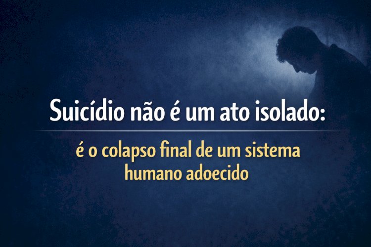Suicídio não é um ato isolado: é o colapso final de um sistema humano adoecido